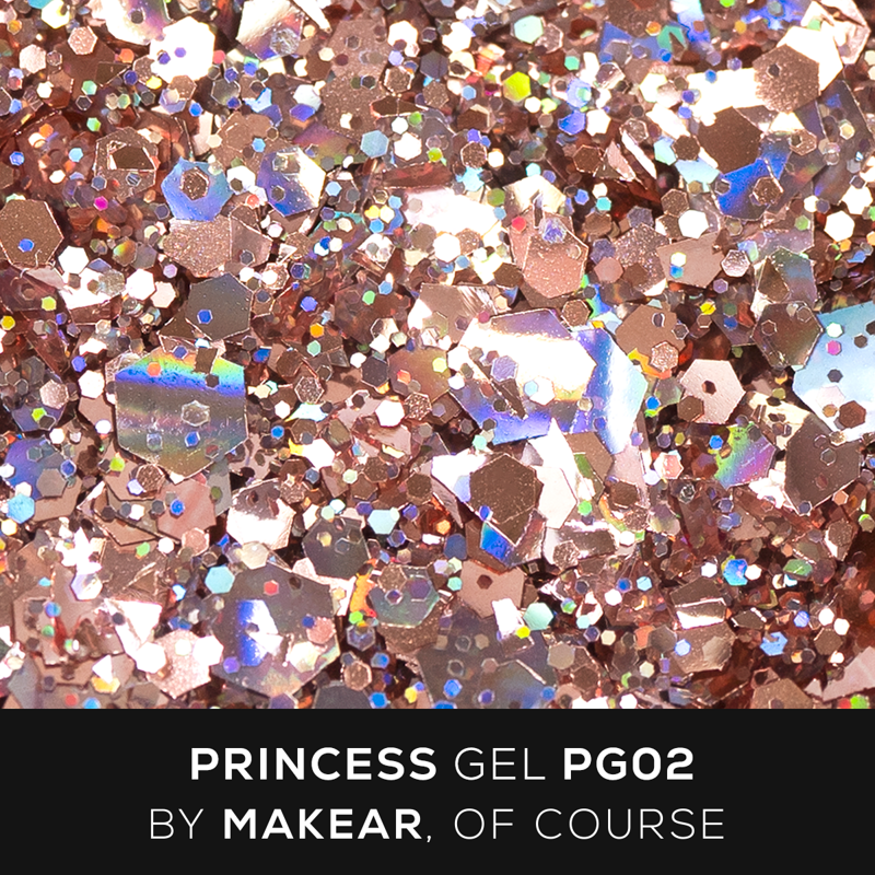 MAKEAR GEL PRINCESS ROSE GOLD 02