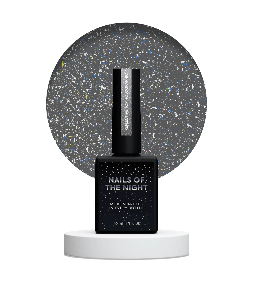 NAILS OF THE NIGHT REFLECTIVE HOLOGRAPHIC TOP SENZA DISPERSIONE